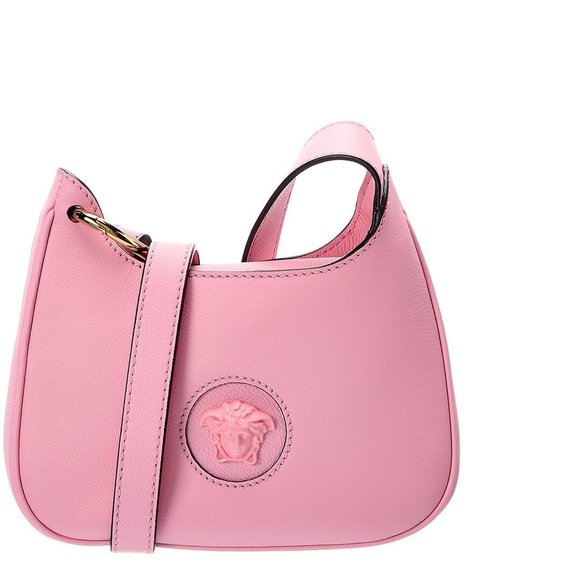 Versace Handbags - Versace La Medusa Small Leather Hobo Bag